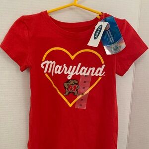 Old Navy Red Maryland Heart Kids Tee